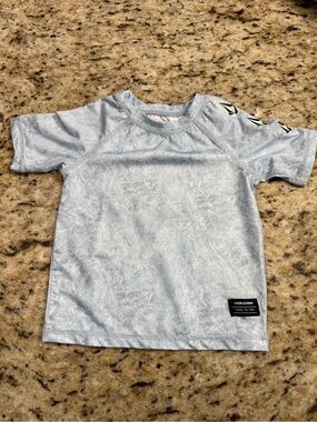 Volcom Kids Pale Blue Short Sleeve Rashguard Tee